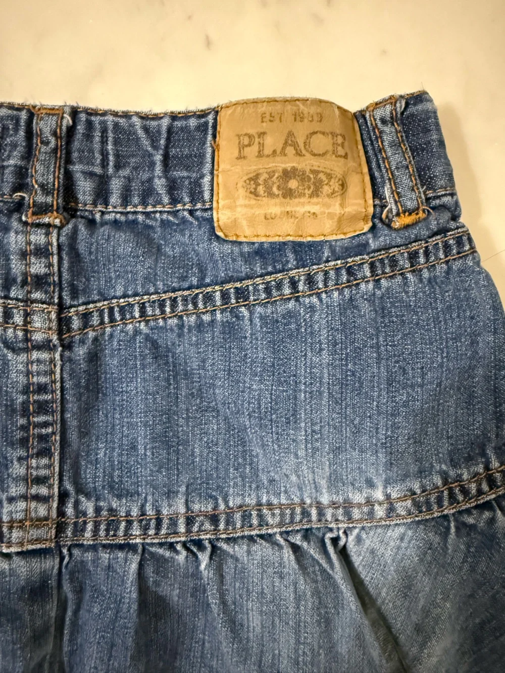 The Children's Place Denim Flared Skirt in Blue
